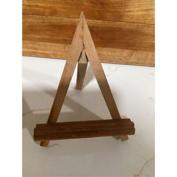 Handpainted Bird on Slate with Easel Signed 6” Round Signed - Picture 2 of 6